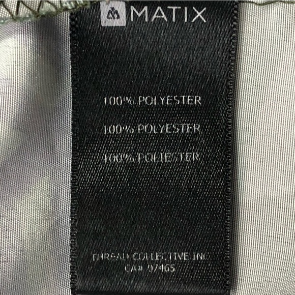 Matix Palm camouflage polyester zip hooded windbreaker jacket green S - Picture 9 of 10